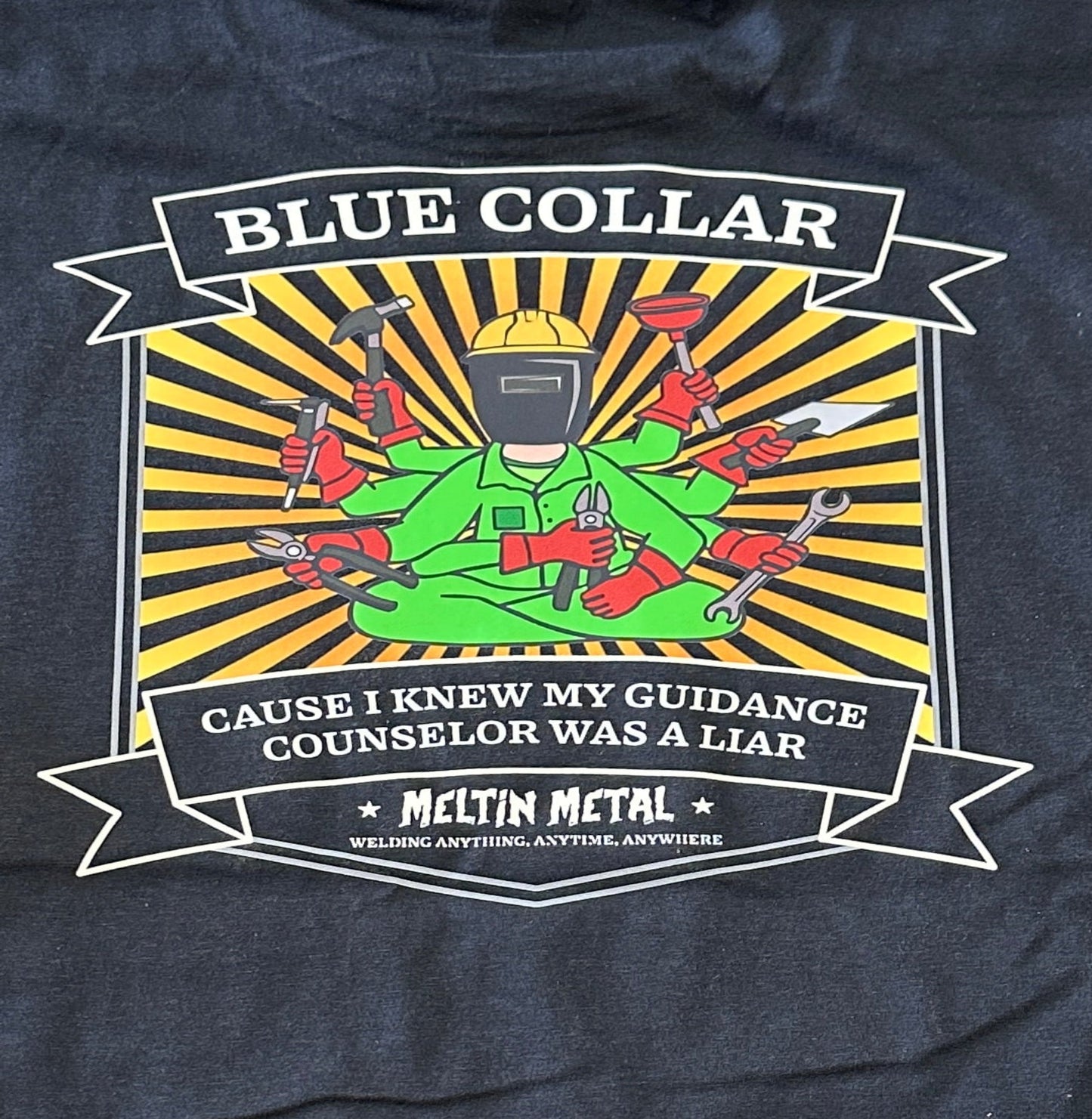 Blue Collar Meltin Metal Tshirt